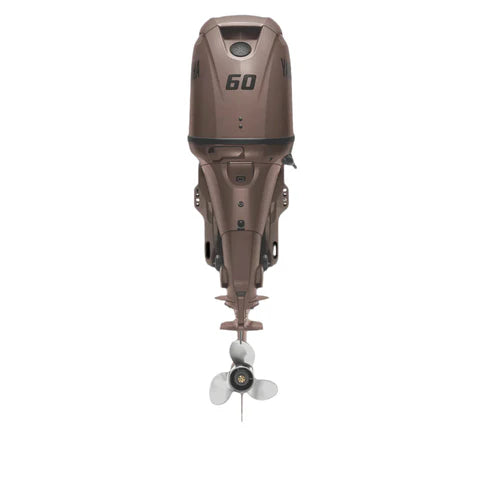 Yamaha F60LC3 60HP Outboard Motor - 20" Shaft - Matte Brown