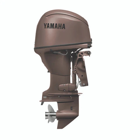 Yamaha F60LC3 60HP Outboard Motor - 20" Shaft - Matte Brown