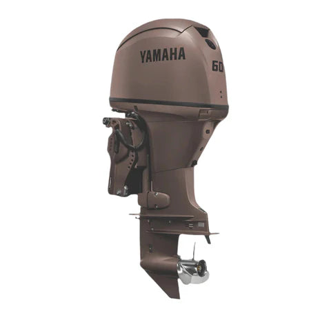Yamaha F60LC3 60HP Outboard Motor - 20" Shaft - Matte Brown