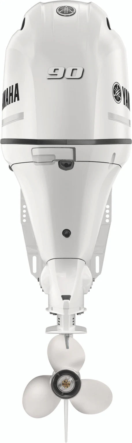 Yamaha F90XB2 90HP Outboard Motor - 25" Shaft - Pearl White